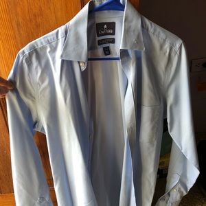 Dusty blue button down mens shirt